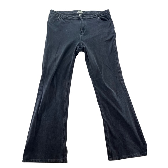 LL Bean Denim - LL Bean Classic Fit Flare Jeans Dark Wash Women Size 18